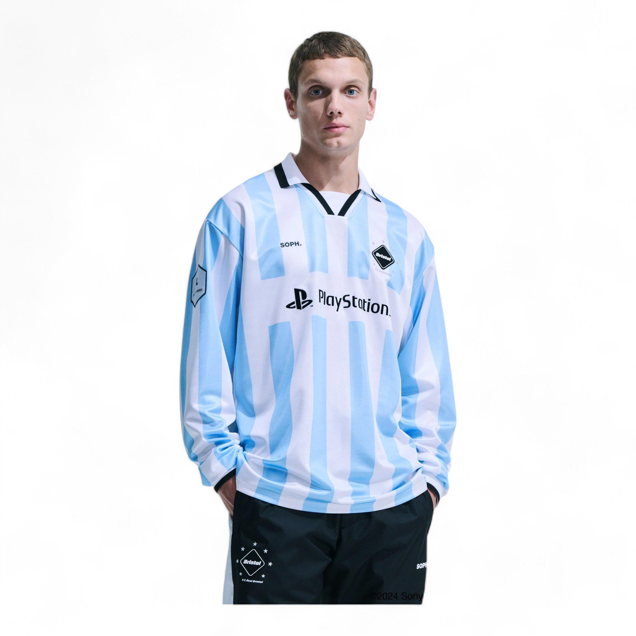 F.c Real Bristol X Playstation. L/s Oversized Game Shirt