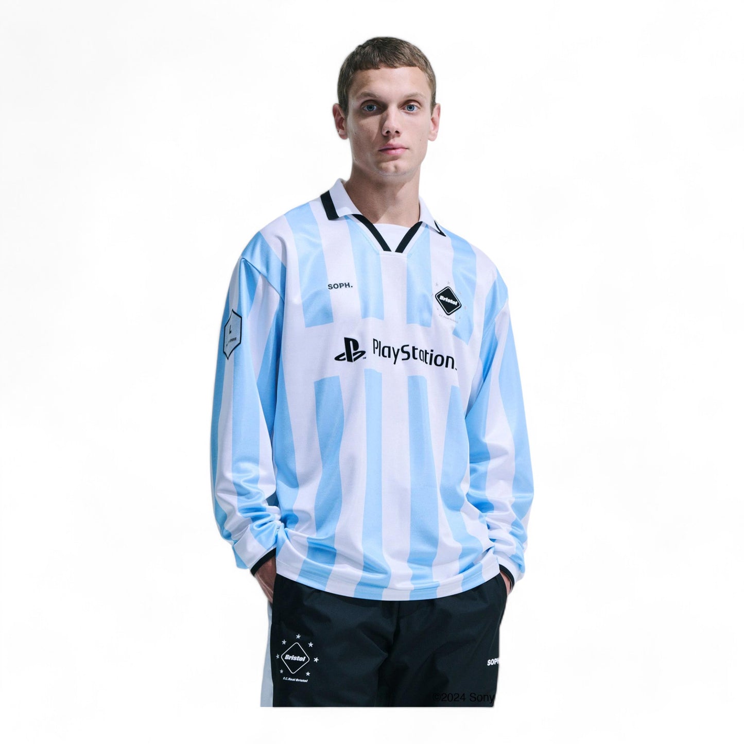 F.C REAL BRISTOL x PLAYSTATION.  L/S OVERSIZED GAME SHIRT