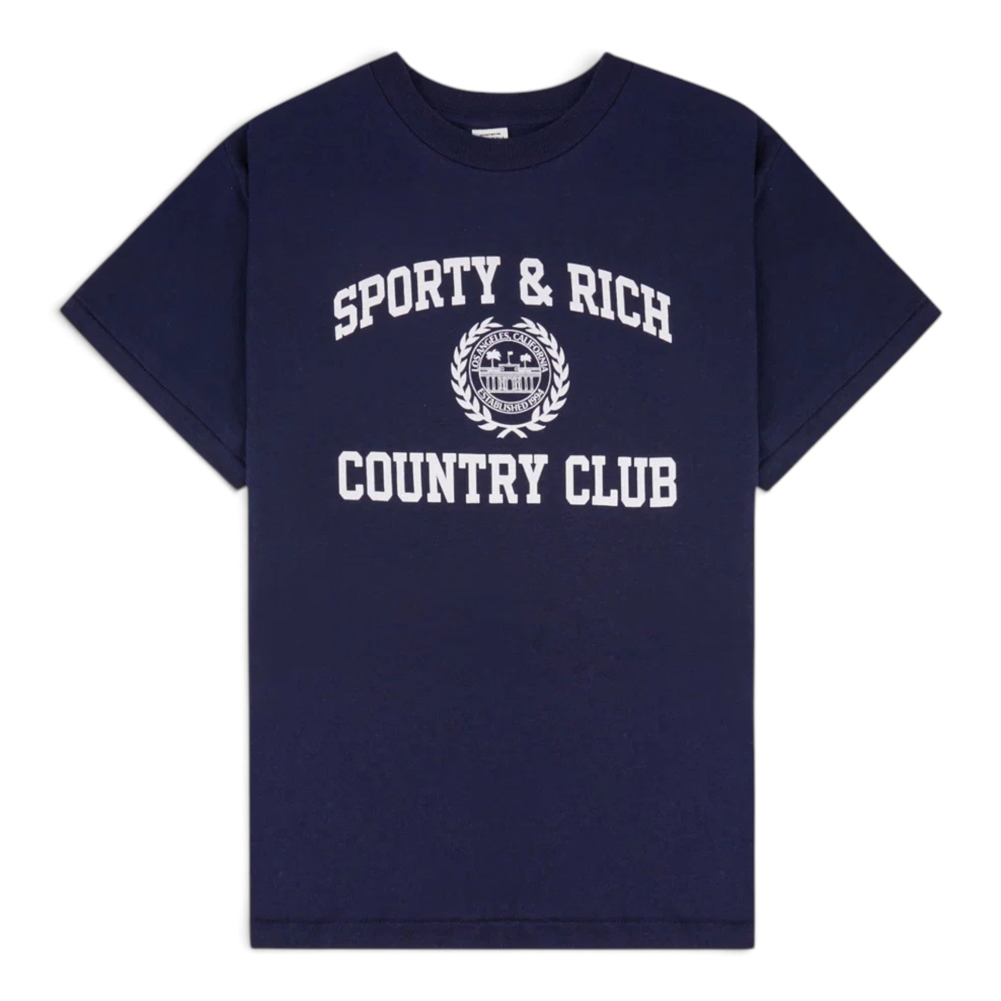 Sporty & Rich Varsity Crest Essential Tee