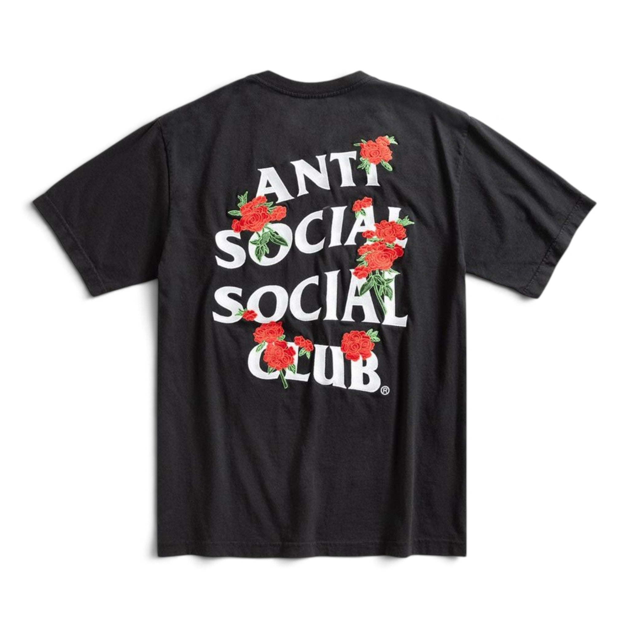 Anti Social Social Club Embroidered Rose Kkotch T-Shirt