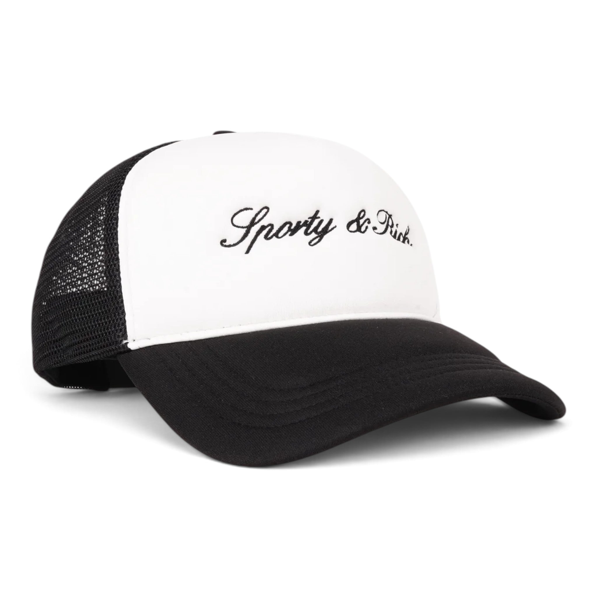 Sporty & Rich Signature Logo Trucker Hat