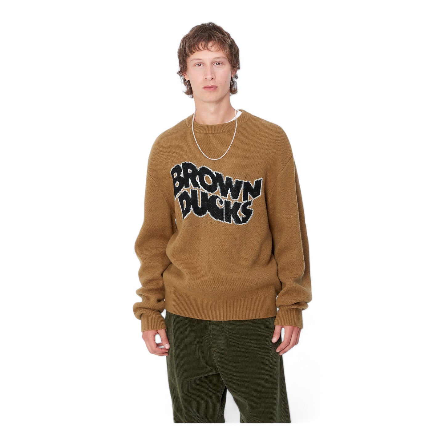 CARHARTT WIP BROWN DUCKS SWEATER