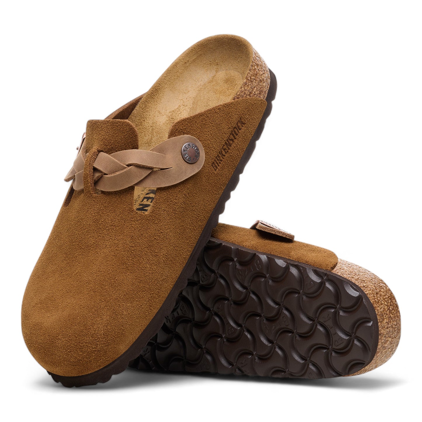 BIRKENSTOCK BOSTON BRAIDED MINK