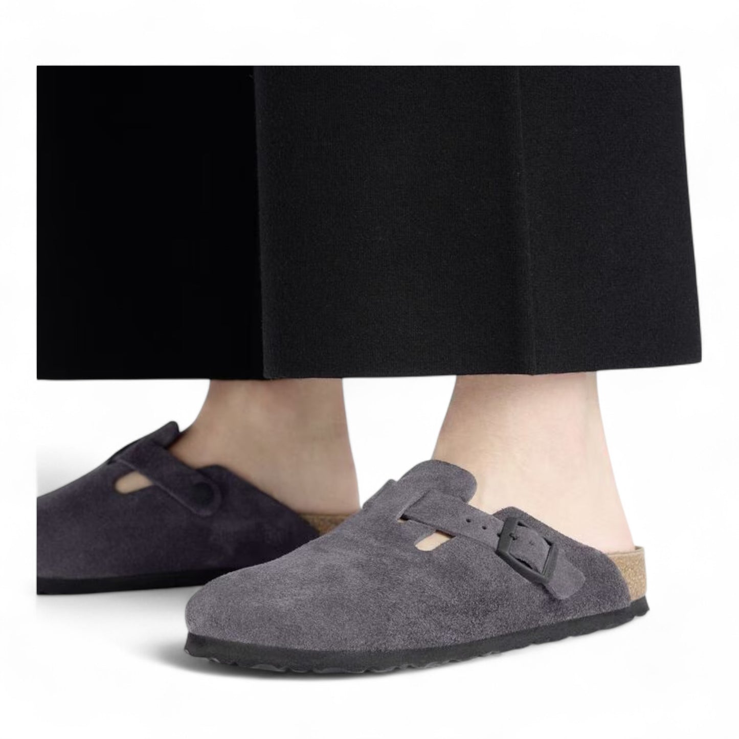 BIRKENSTOCK BOSTON BS VELVET GREY