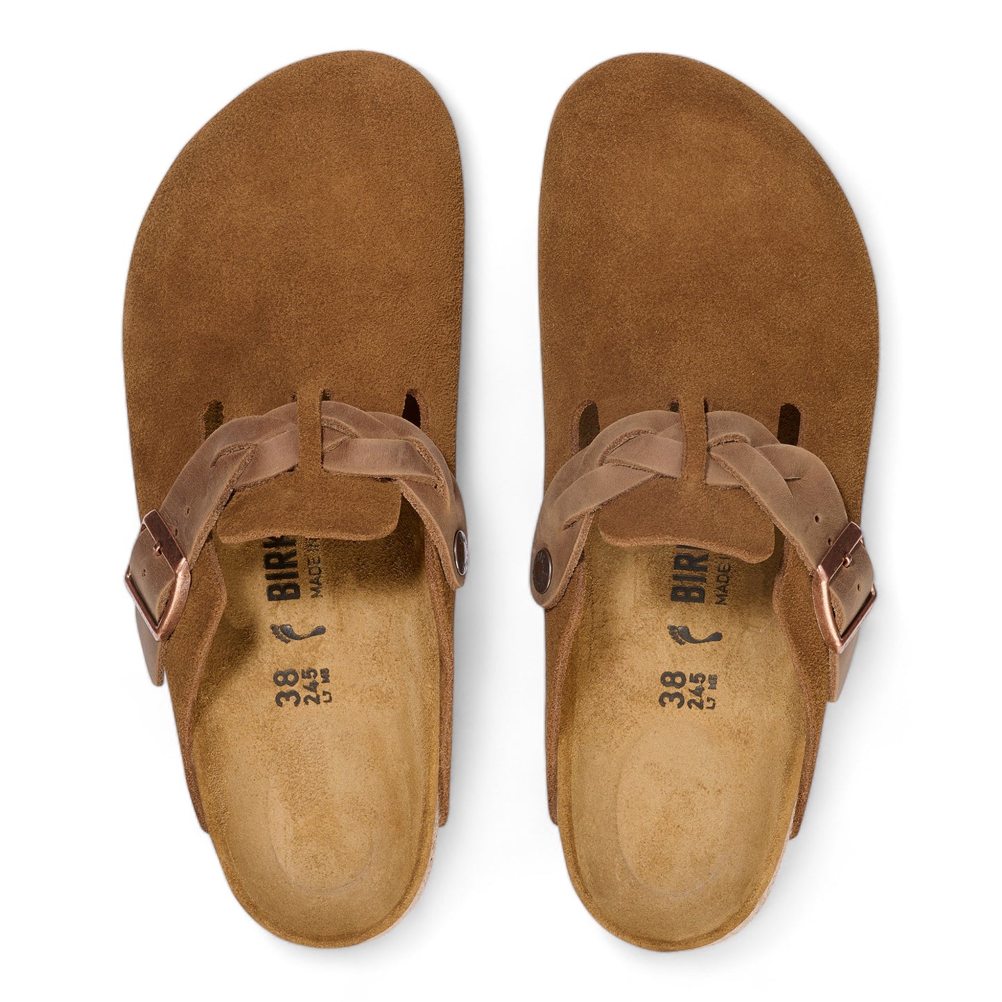 BIRKENSTOCK BOSTON BRAIDED MINK