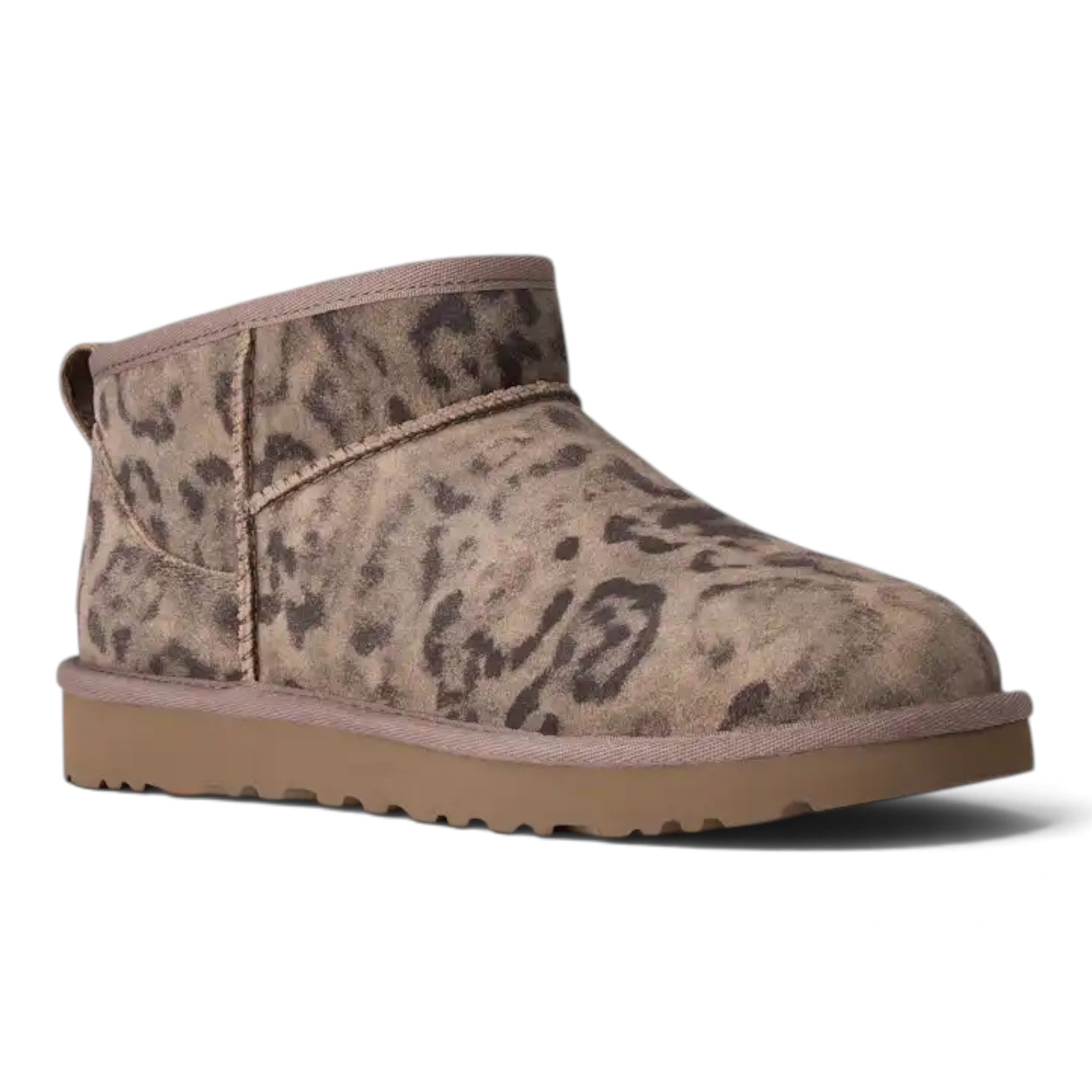 Womens Ugg Classic Ultra Mini Spotted Boot Chestnut