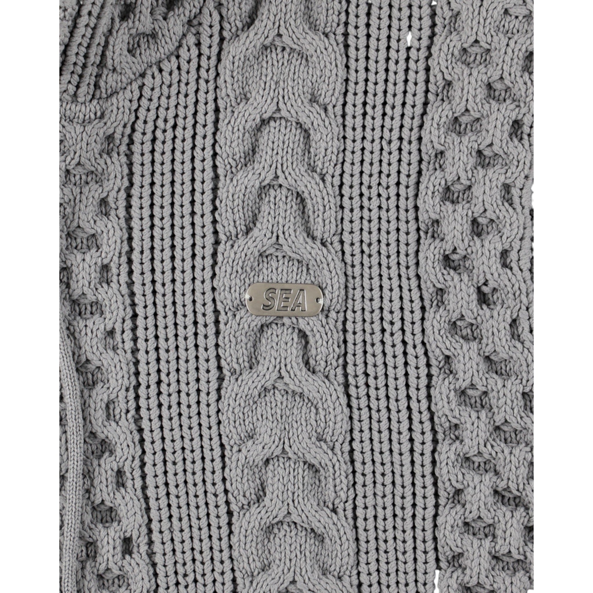 Wind And Sea Cable Knit Hooded Sweater