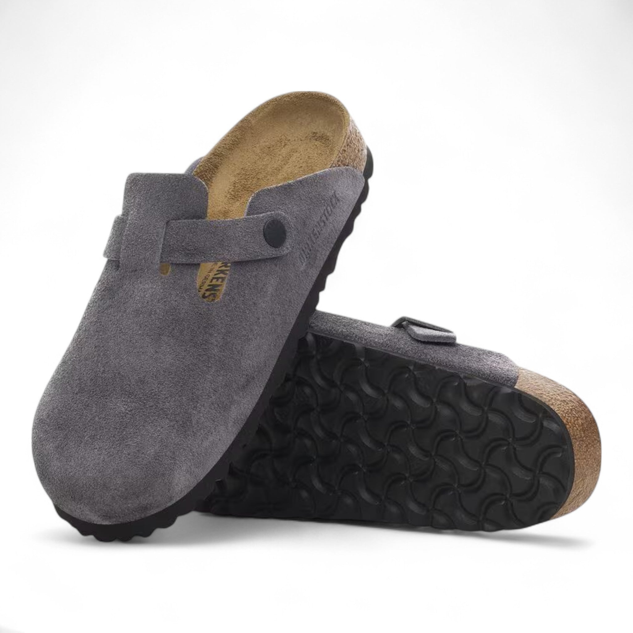 Birkenstock Boston Bs Velvet Grey