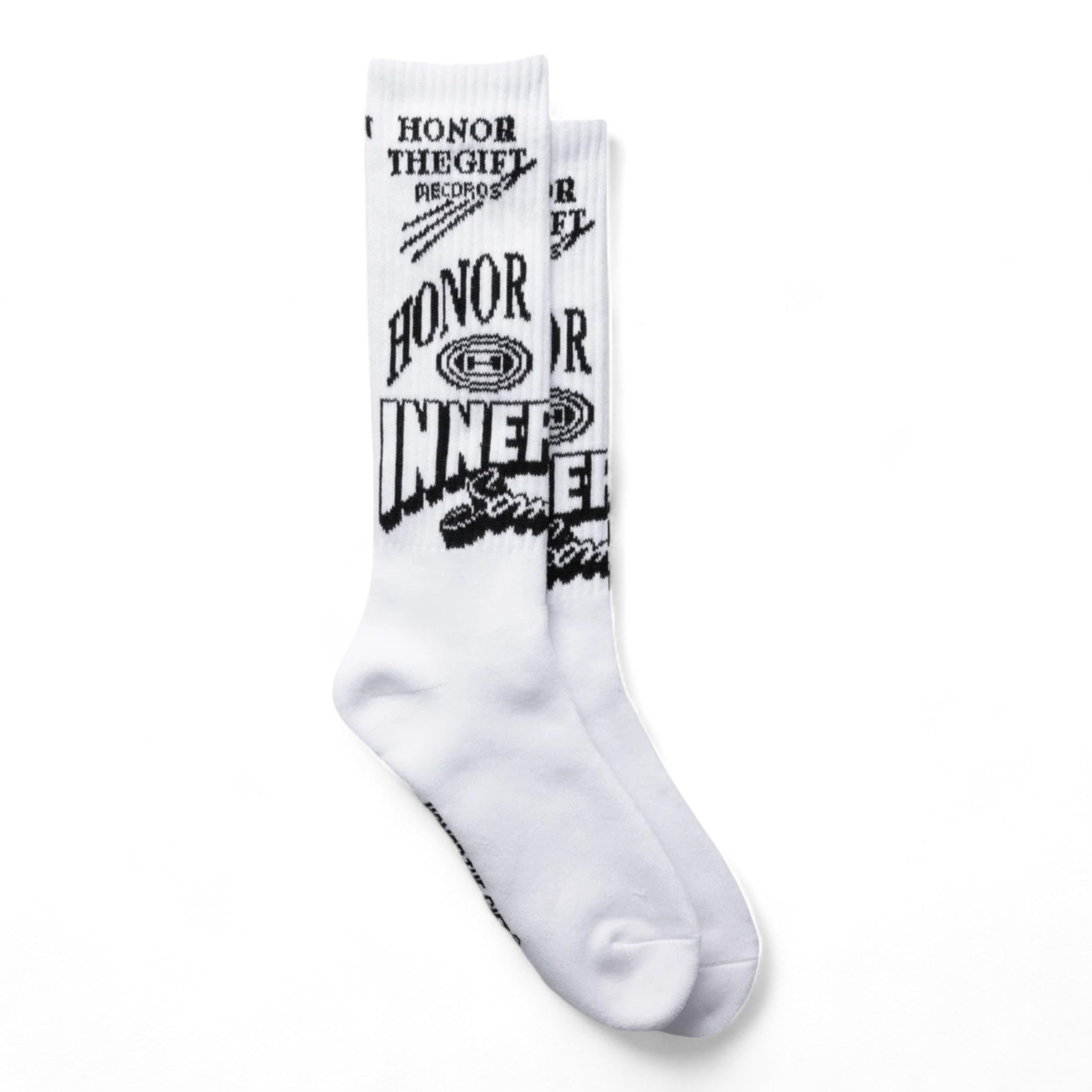 Honor The Gift Graphic Ribbed Sock