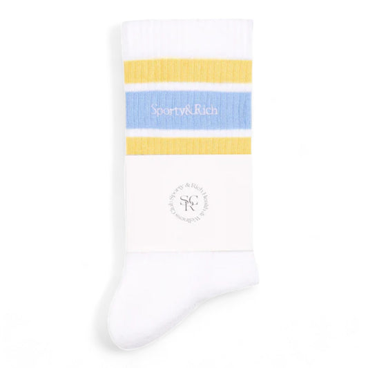 SPORTY & RICH SERIF LOGO SOCKS