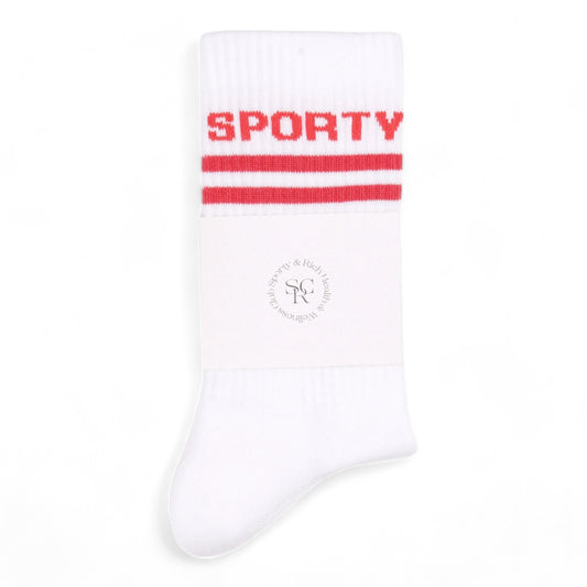 SPORTY & RICH BOLD LOGO SOCKS