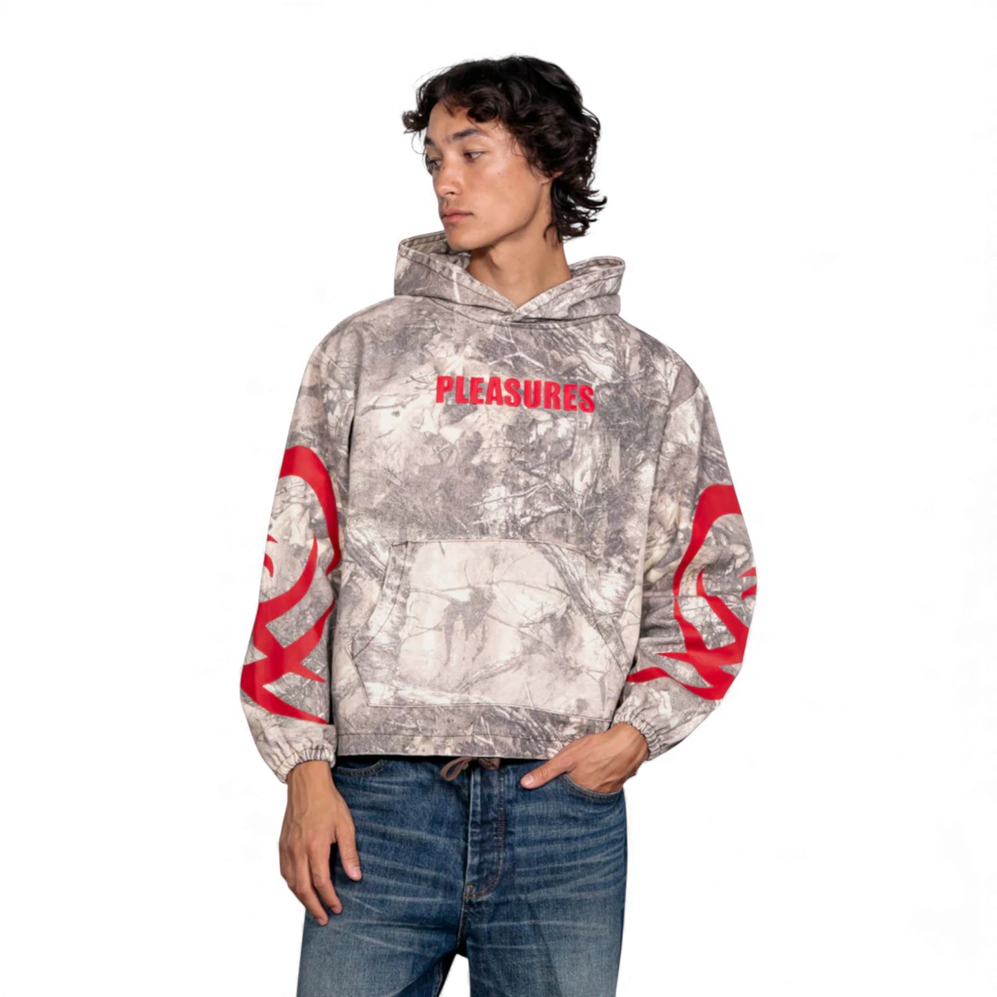 PLEASURES HUNT CANVAS PONCHO HOODIE