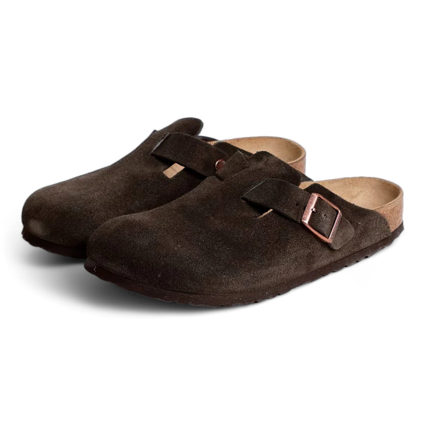 BIRKENSTOCK BOSTON SUEDE MOCCA