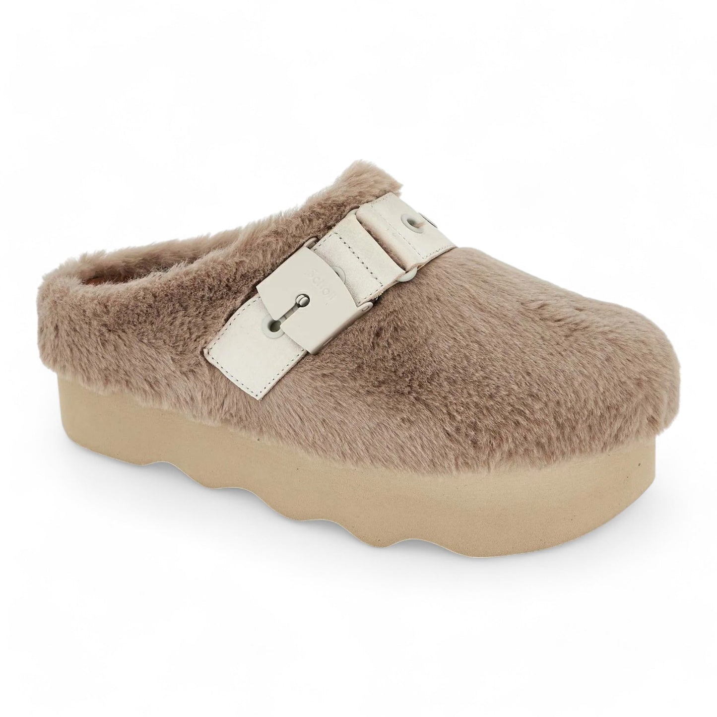 SCHOLL CLOGS TAUPE GRETA