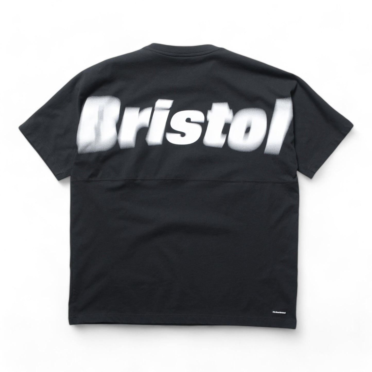 F.C REAL BRISTOL BLURRED BIG LOGO S/S TEAM BAGGY TEE