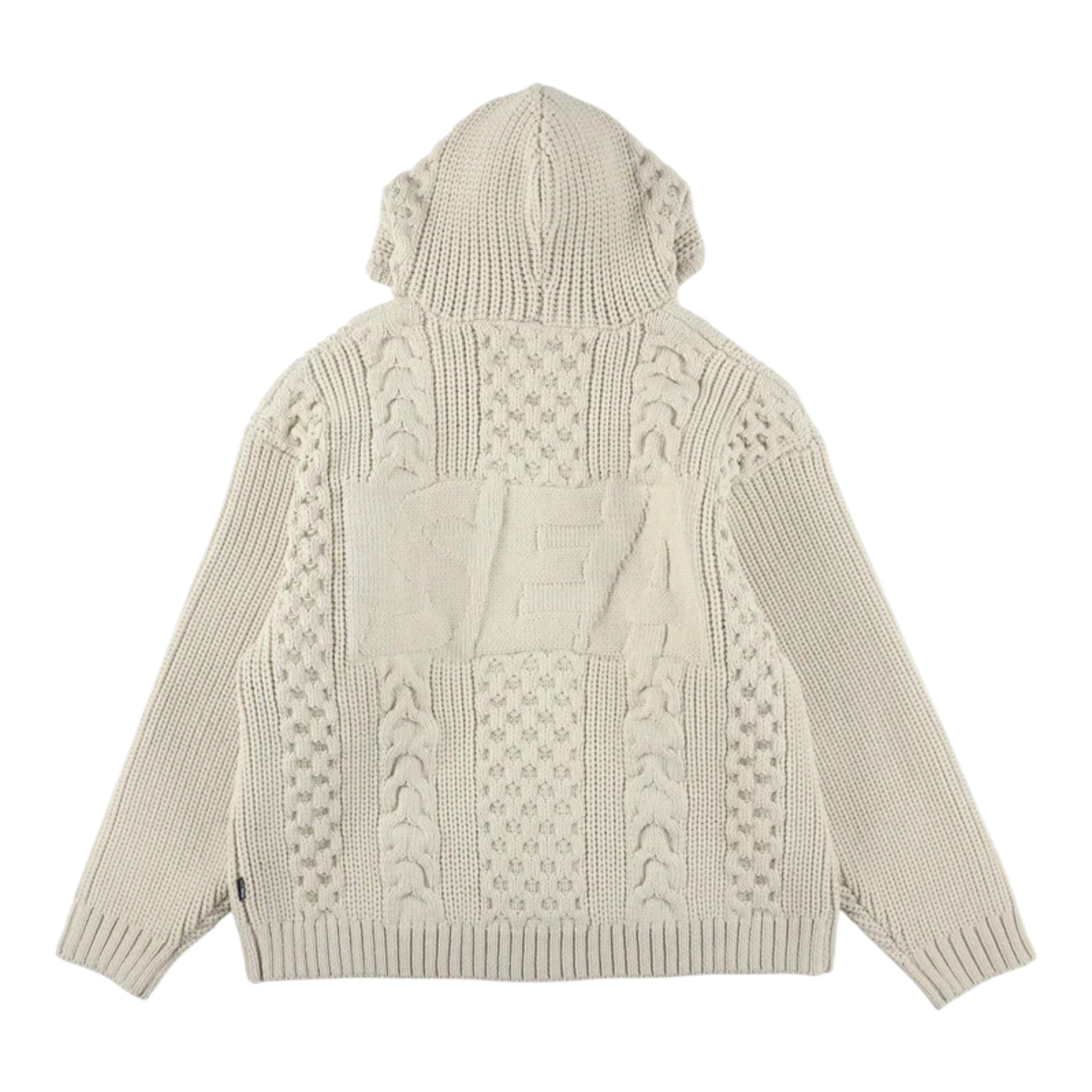 Wind And Sea Cable Knit Hooded Sweater