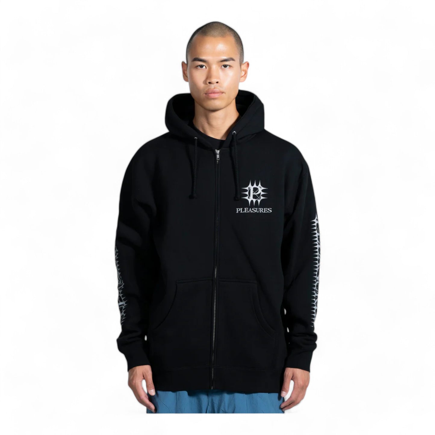 PLEASURES SPIKE ZIP HOODIE