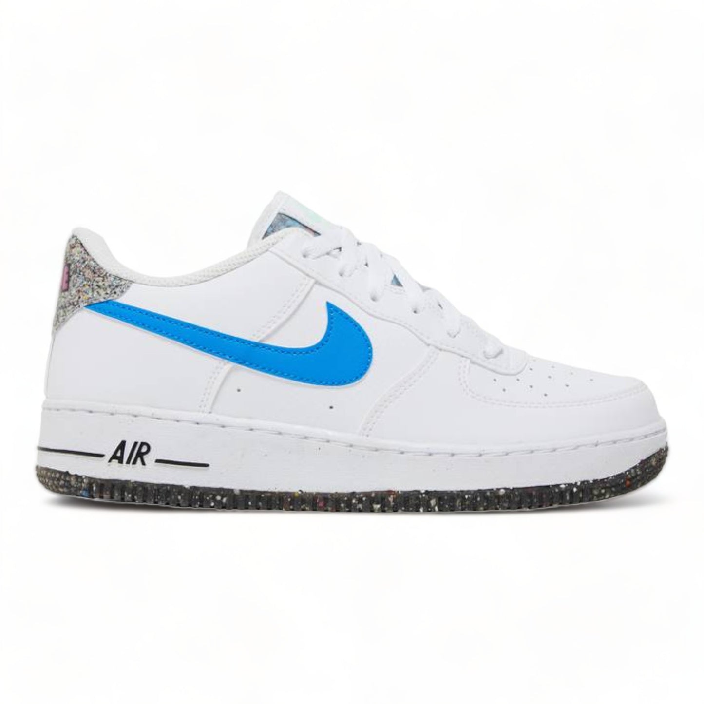 NIKE AIR FORCE 1 LV8 NEXT NATURE CRATER GS 'WHITE LIGHT PHOTO BLUE'