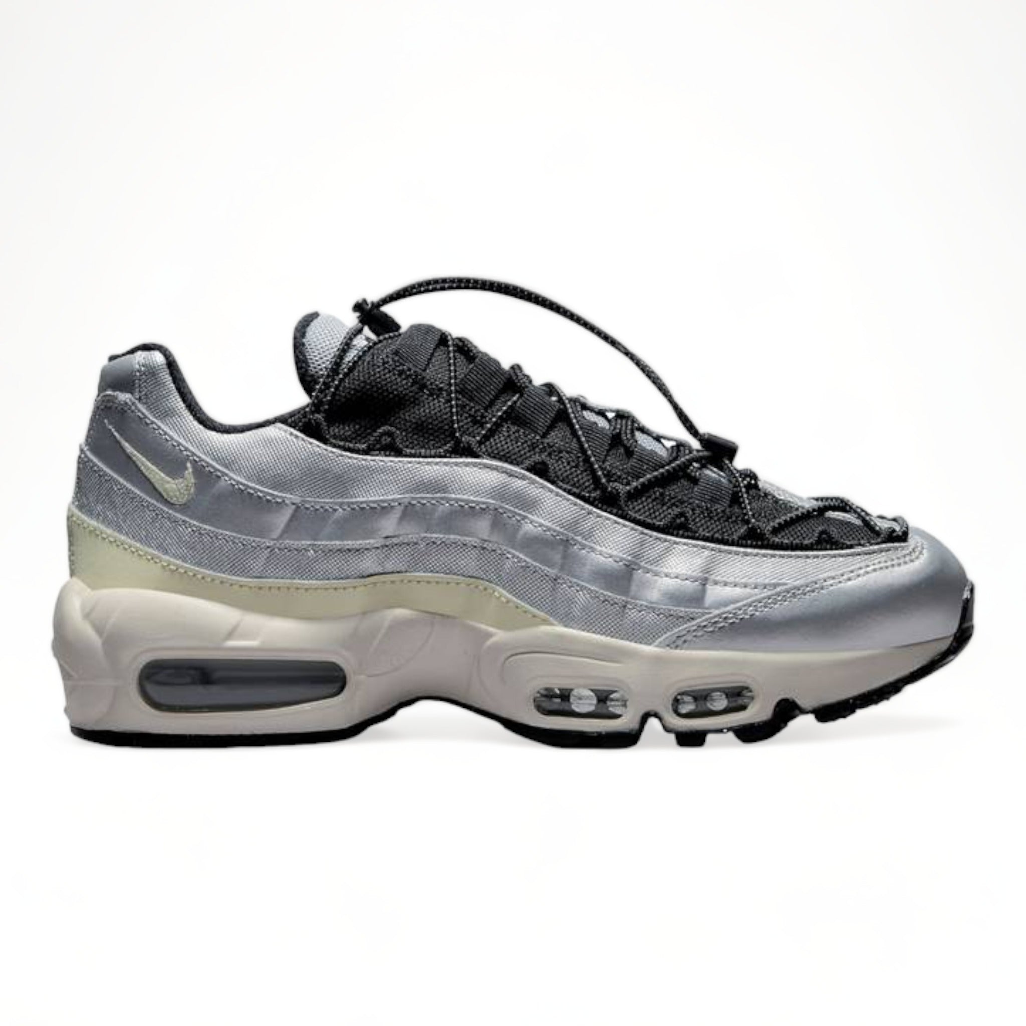 Wmns Nike Air Max 95 'Speed Lacing - Metallic Silver'