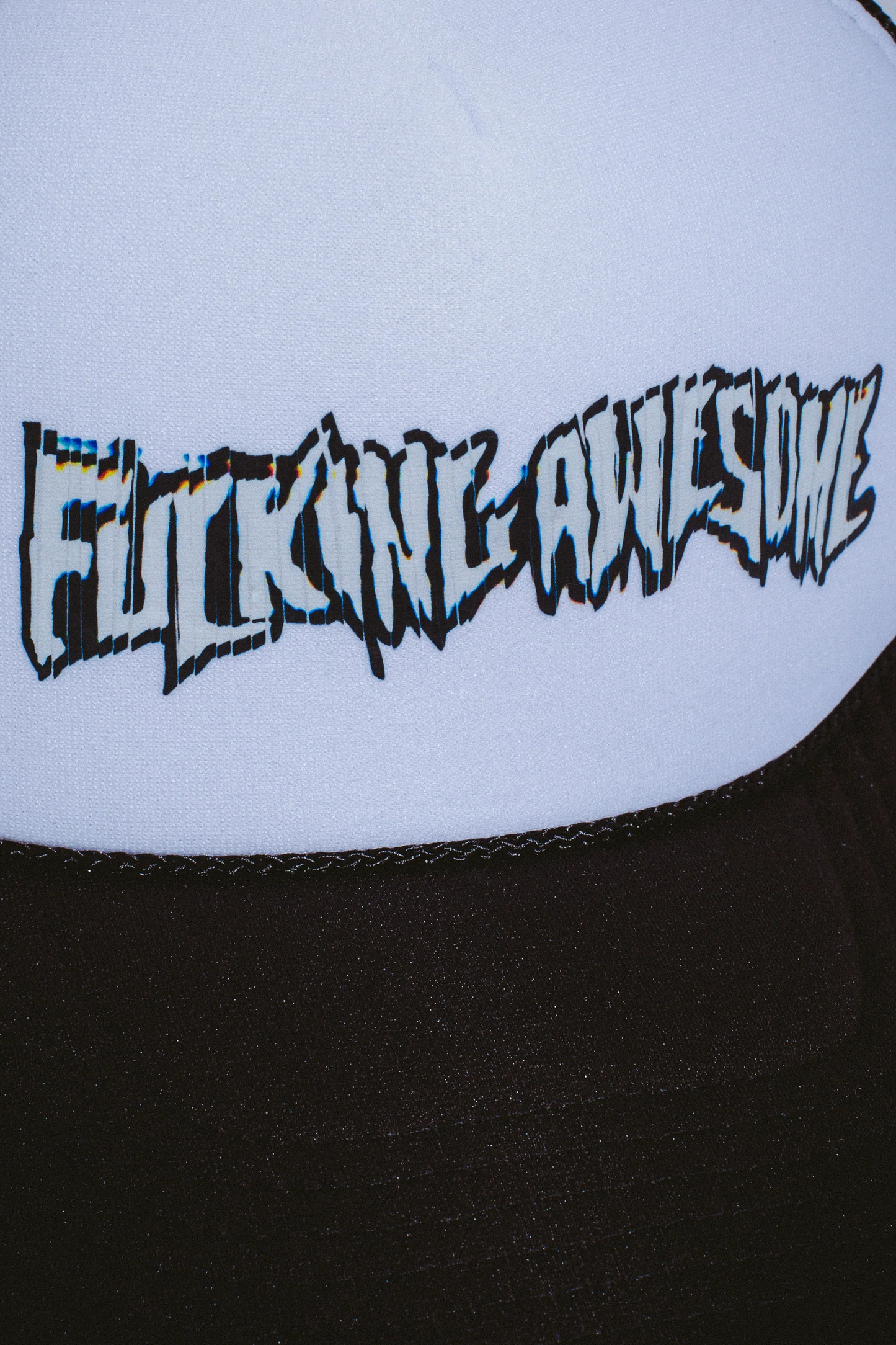 FUCKING AWESOME SCANNER WARP STAMP TRUCKER HAT