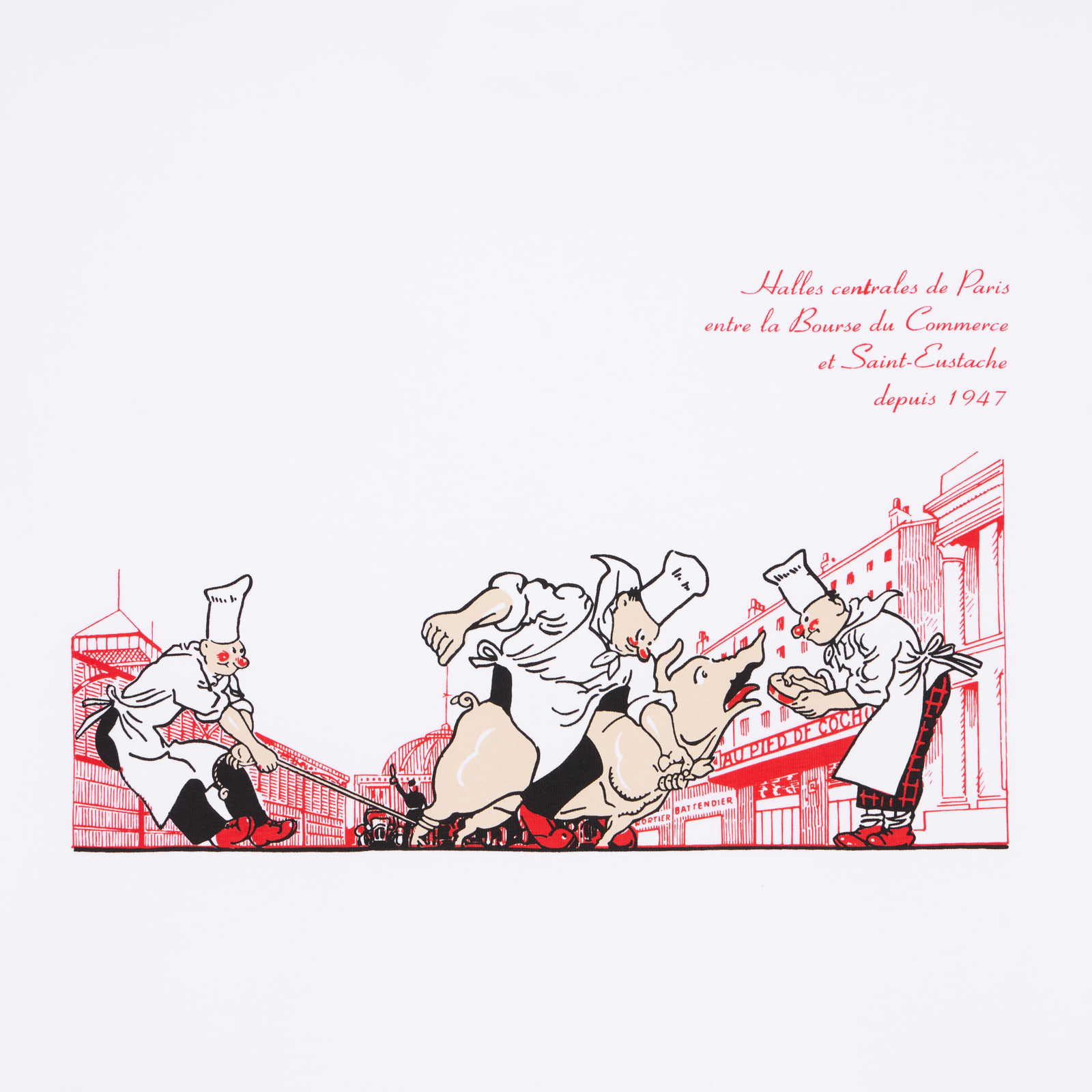 Giftshop Au Pied De Cochon The Les Halles T-shirt