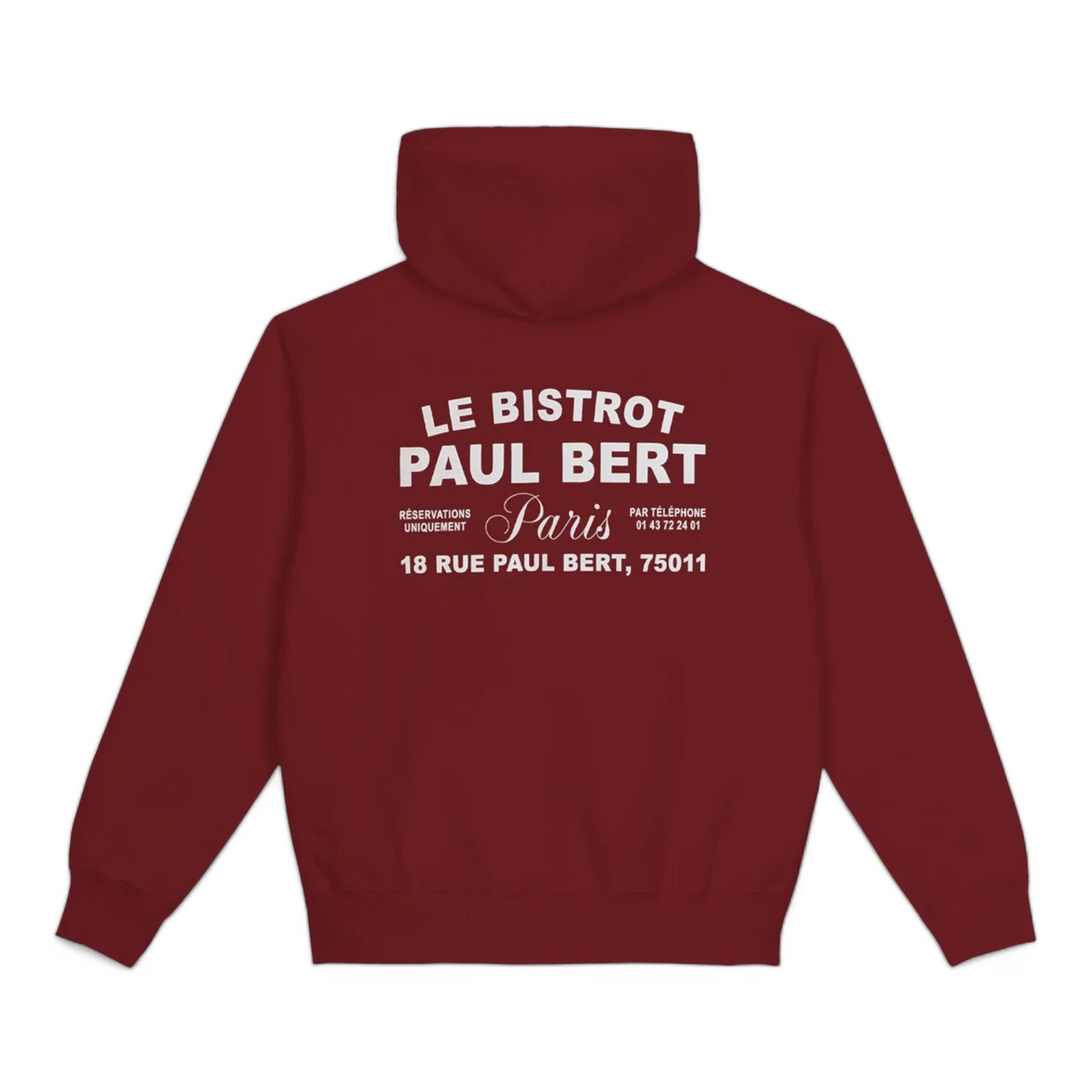 Giftshop Bistrot Paul Bert The Bordeaux Signature Hooded Sweatshirt