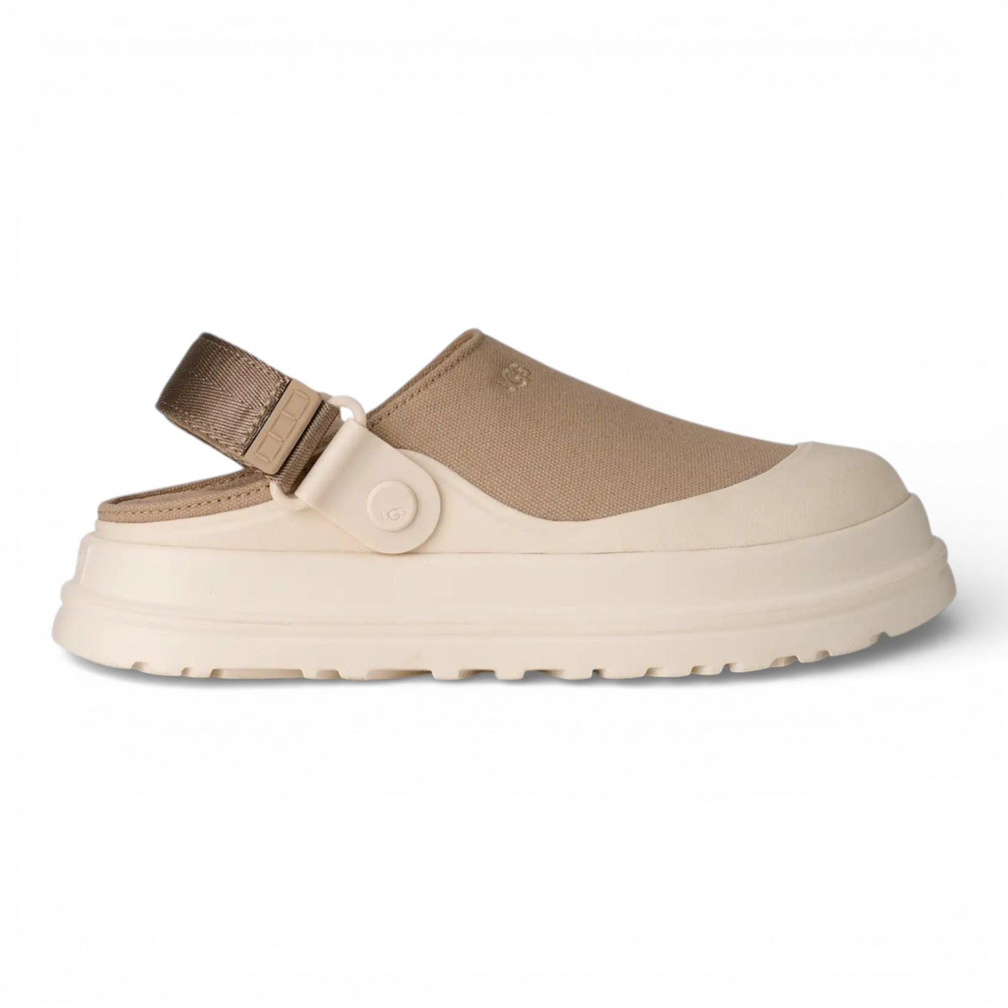 WOMENS UGG GOLDENGLOW CANVAS CLOG MUSTARD SEED