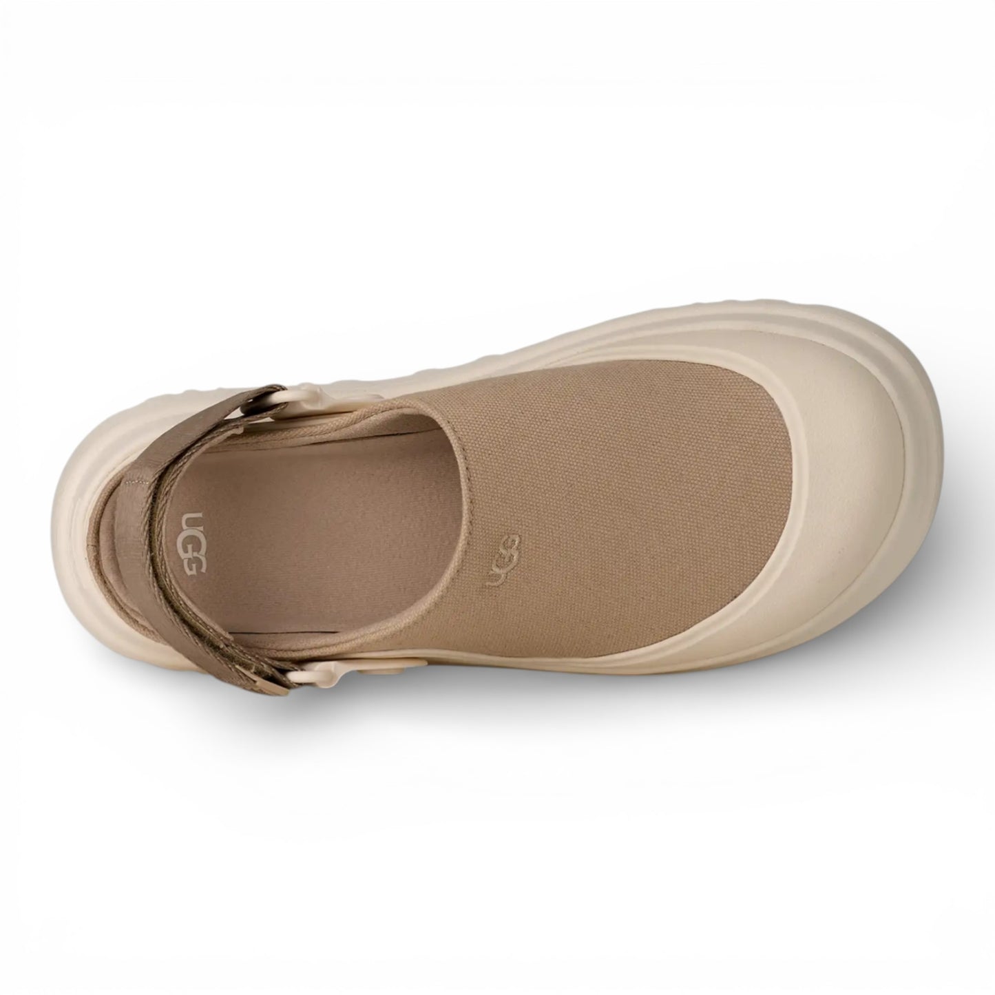 WOMENS UGG GOLDENGLOW CANVAS CLOG MUSTARD SEED