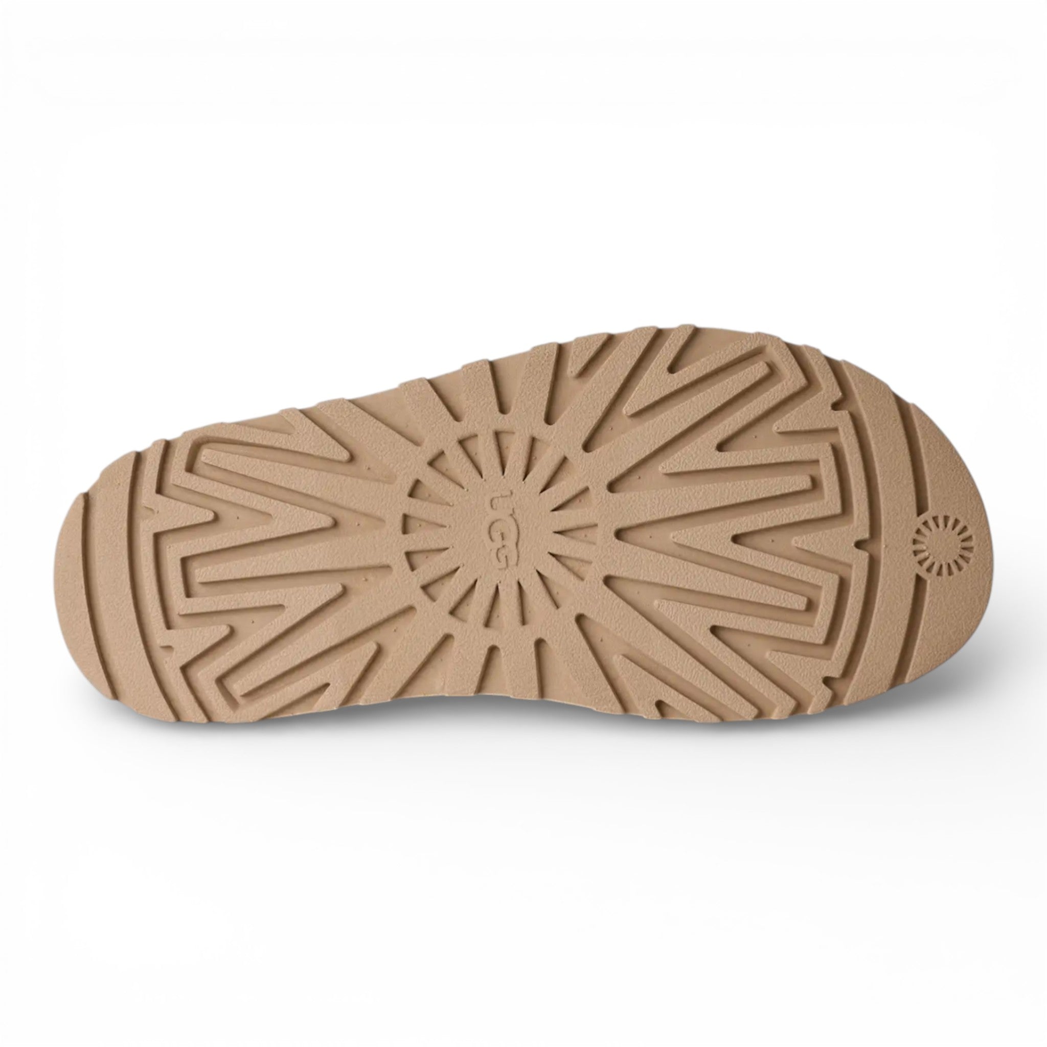 Womens Ugg Goldenglow Embossed Sandal Mustard Seed
