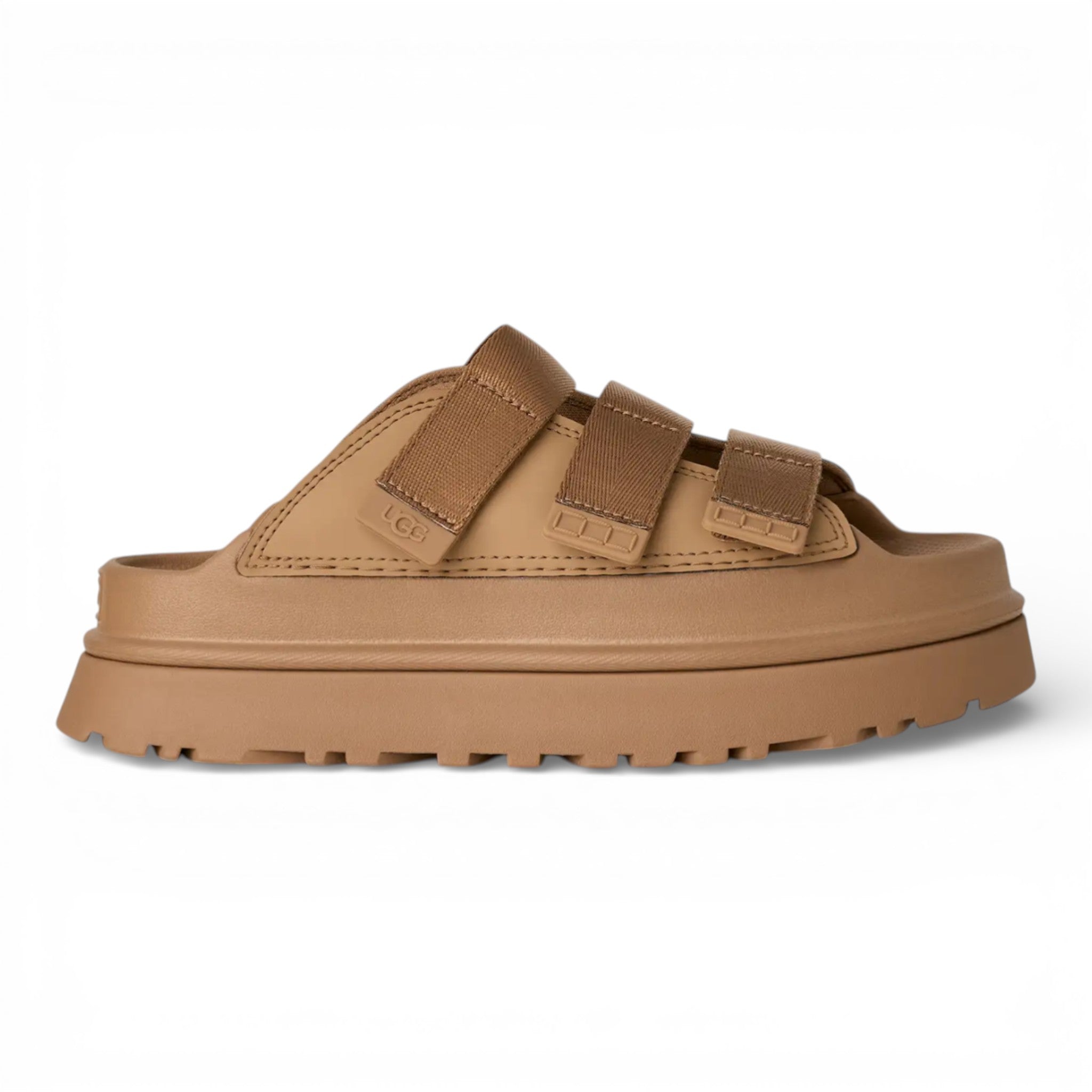 Womens Ugg Goldenglow Slide Dark Sand