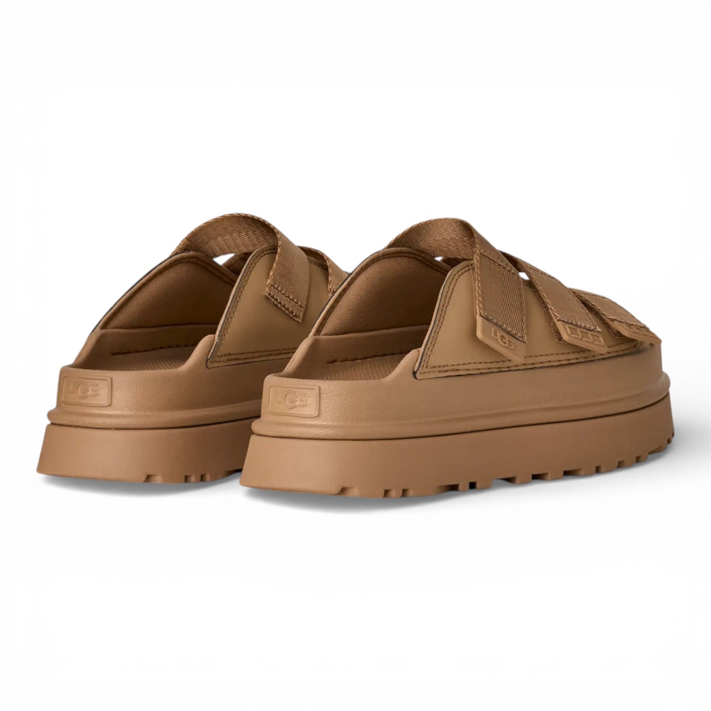 WOMENS UGG GOLDENGLOW SLIDE DARK SAND