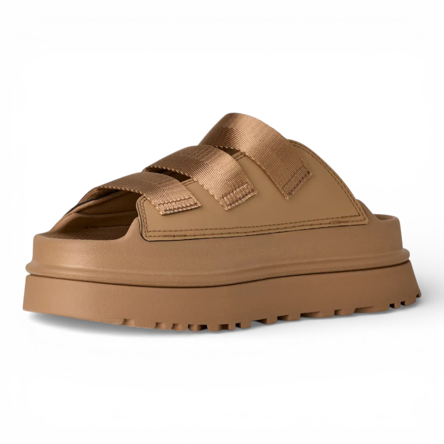 WOMENS UGG GOLDENGLOW SLIDE DARK SAND