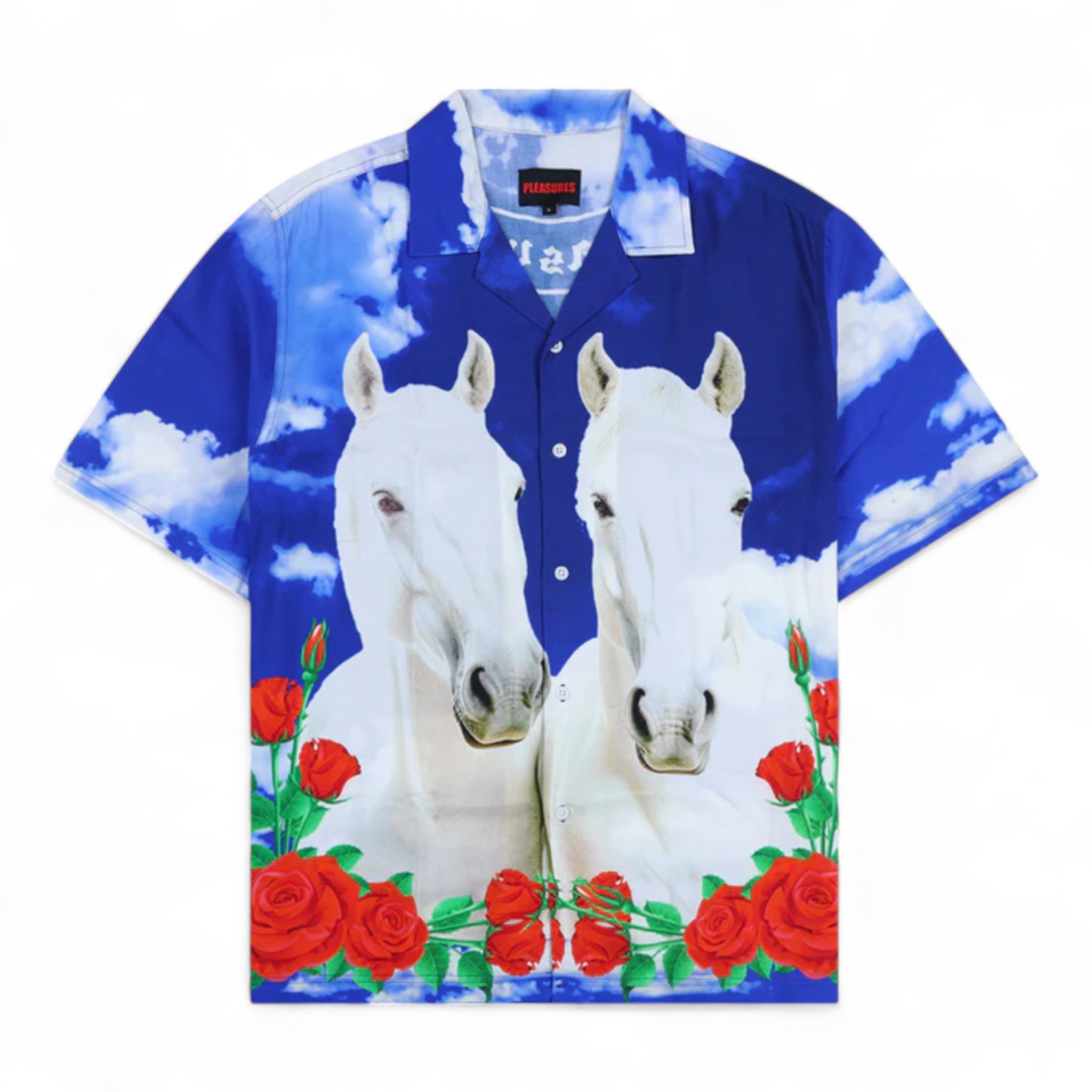 Pleasures White Horse Camp Shirt