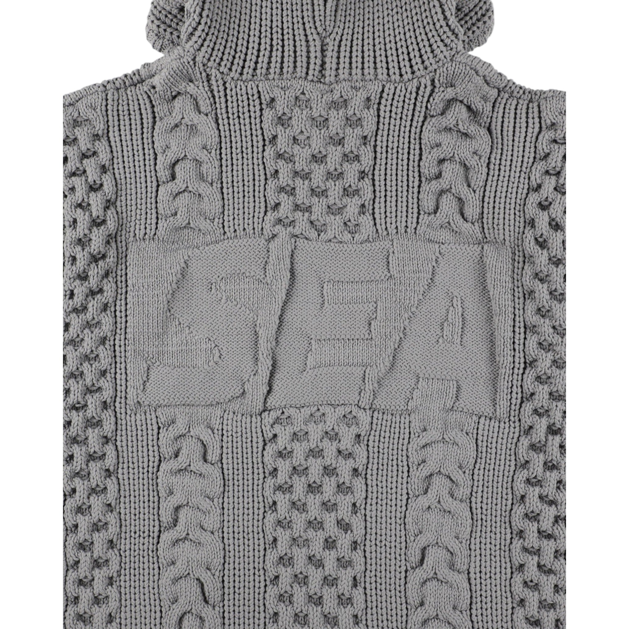 Wind And Sea Cable Knit Hooded Sweater