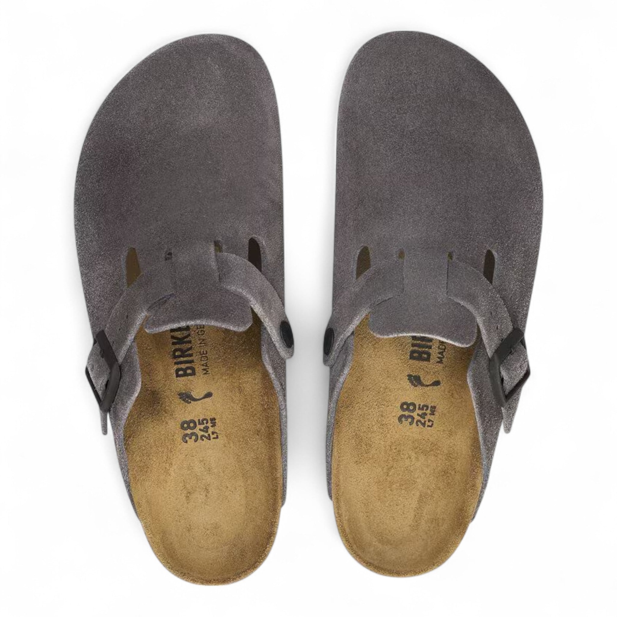 Birkenstock Boston Bs Velvet Grey