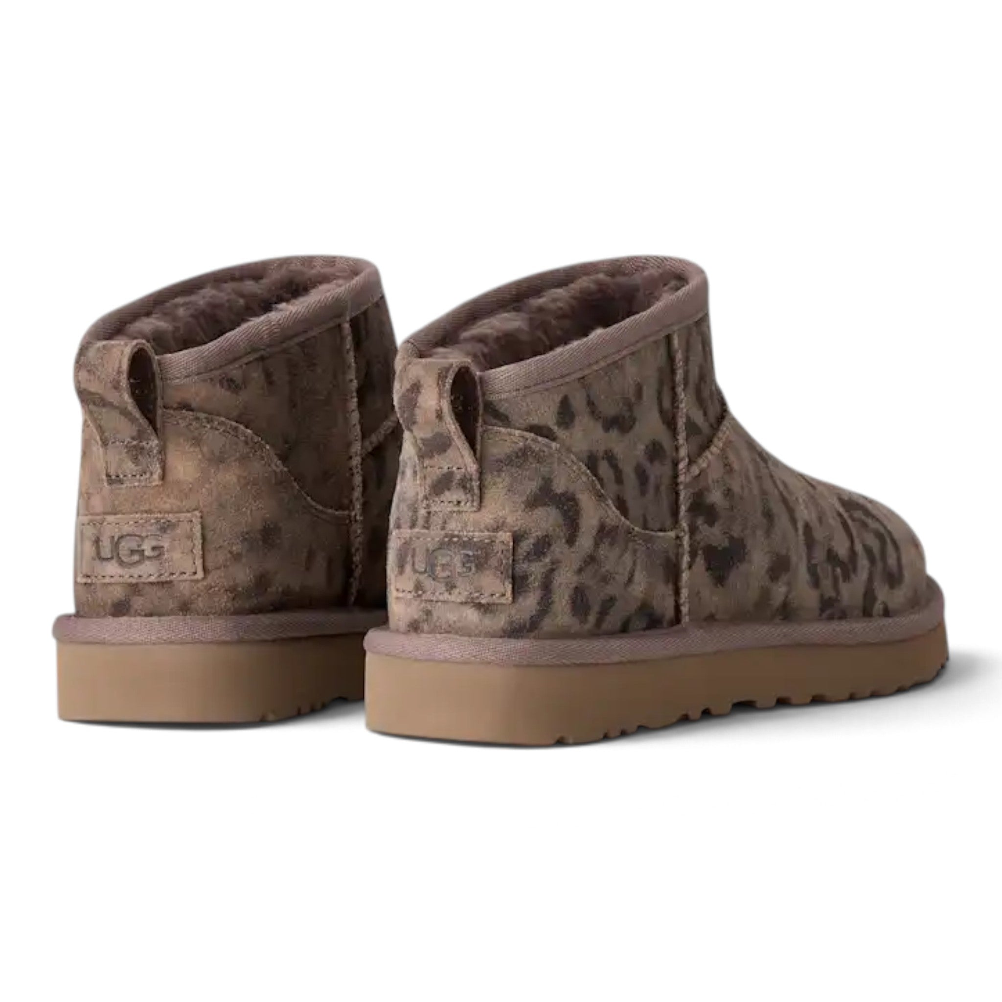 Womens Ugg Classic Ultra Mini Spotted Boot Chestnut
