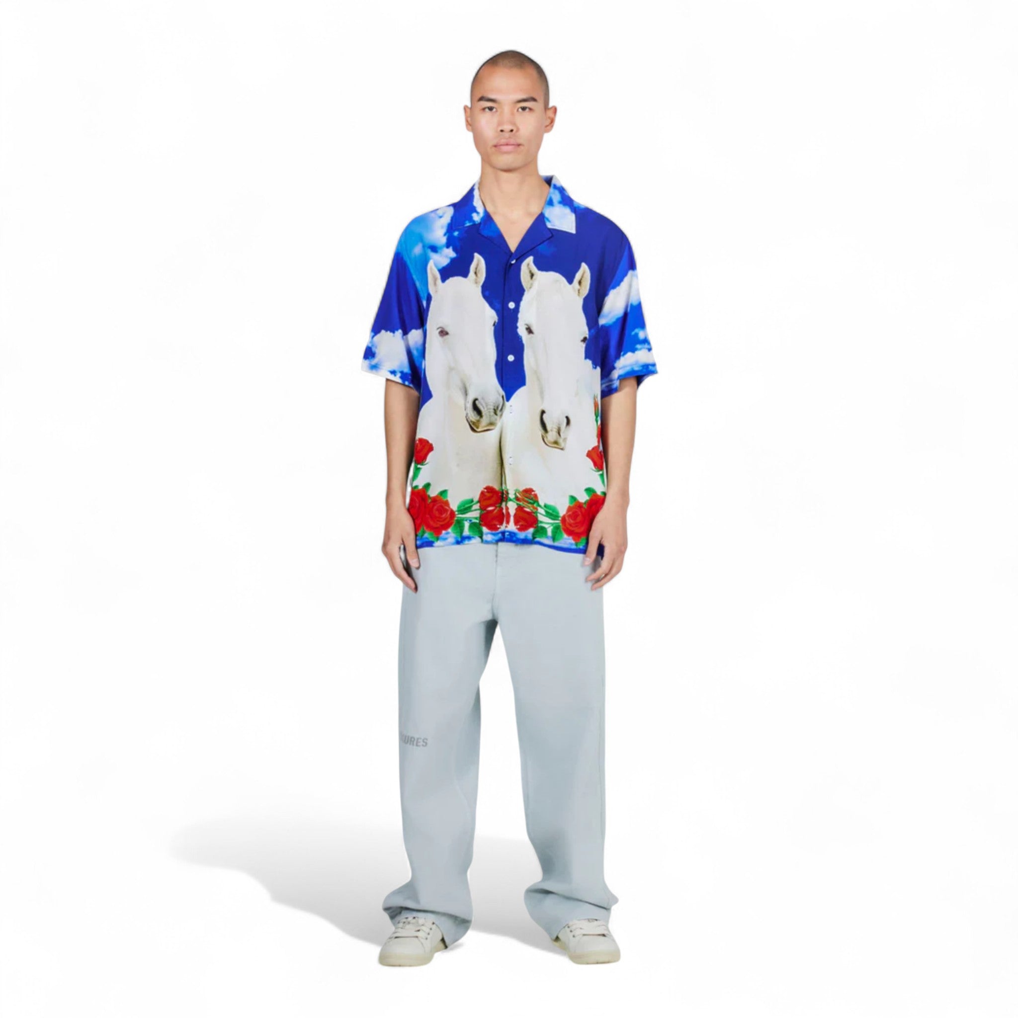 Pleasures White Horse Camp Shirt