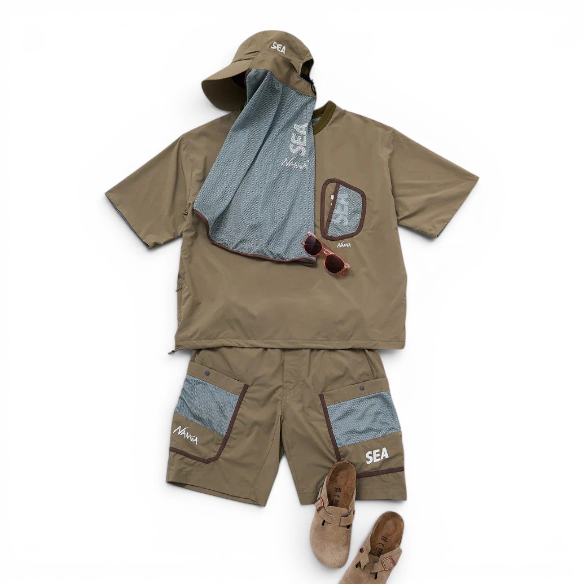 NANGA x WDS PHANTOM GRID CARGO SHORTS