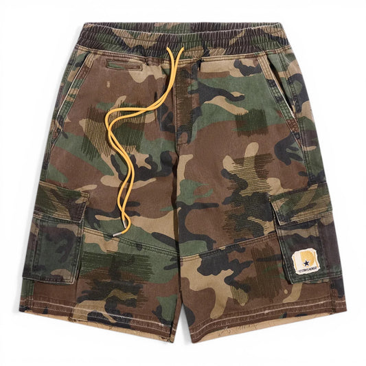 DIET STARTS MONDAY CAMO CARGO SHORTS