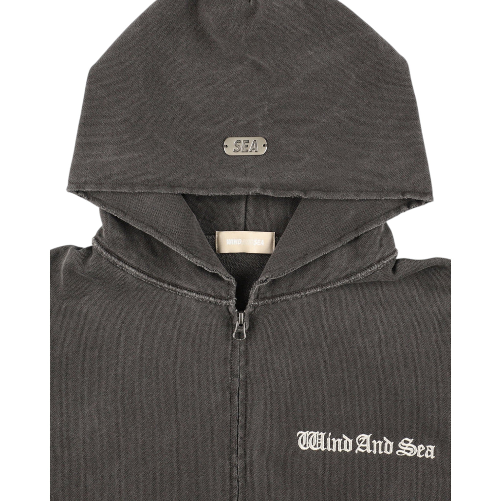 Wind And Sea Damage Pigment Zip Up Sweatshirt