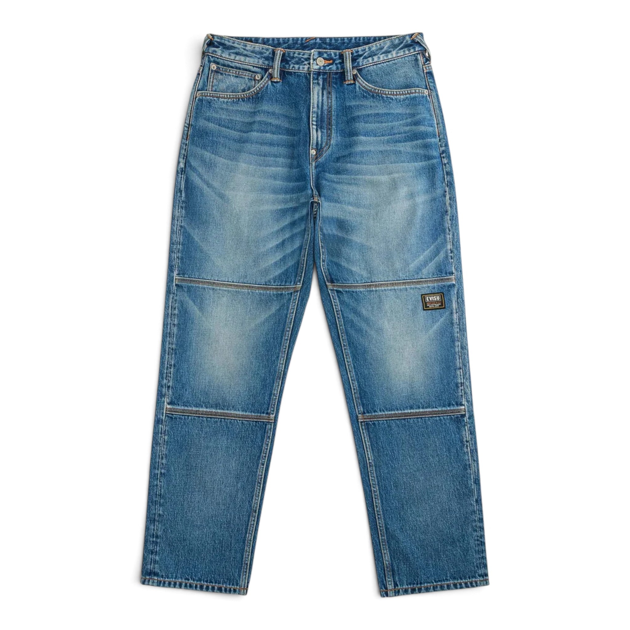 Evisu Flaming Daicock Print Regular Fit Jeans