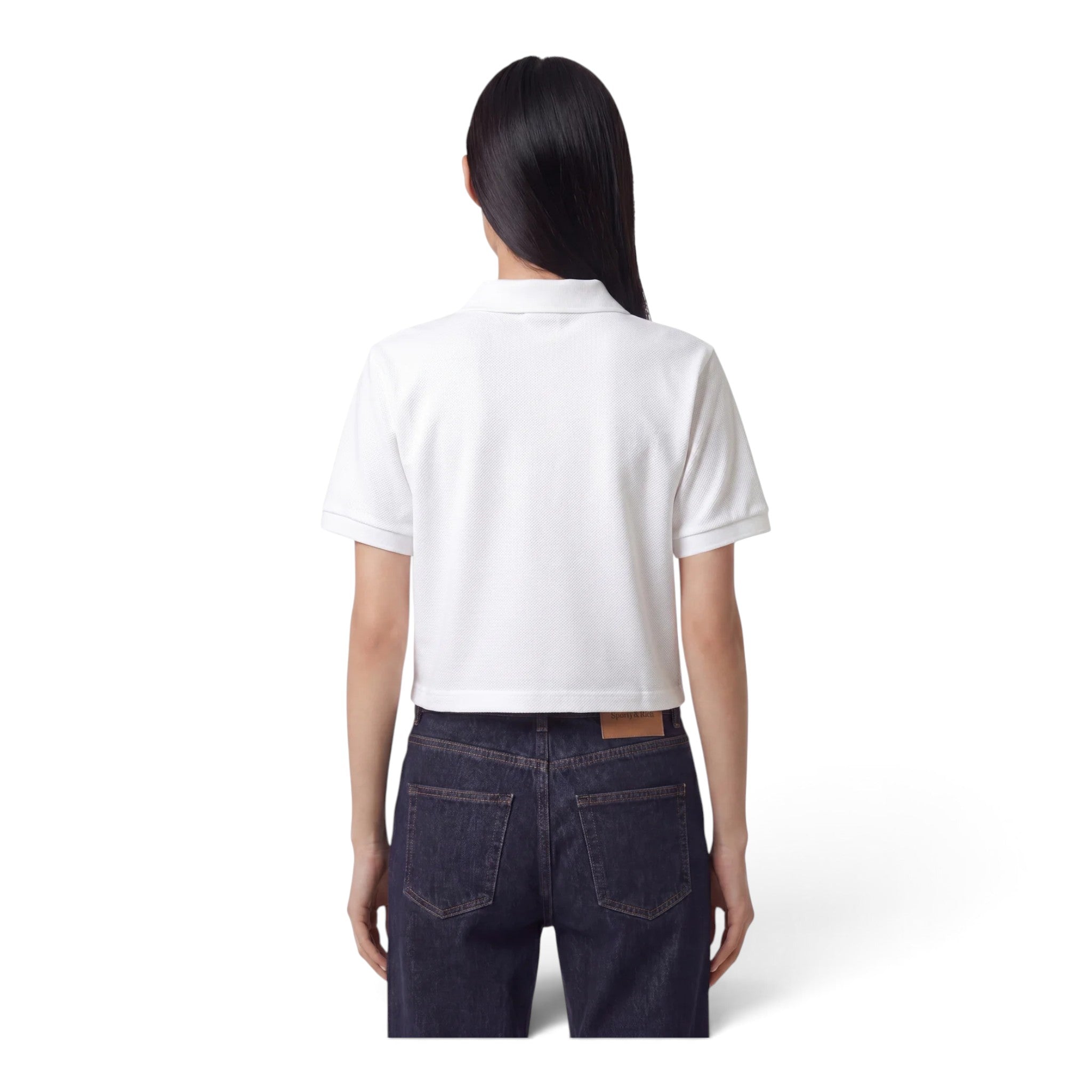 Sporty & Rich NY Crest Pique Polo