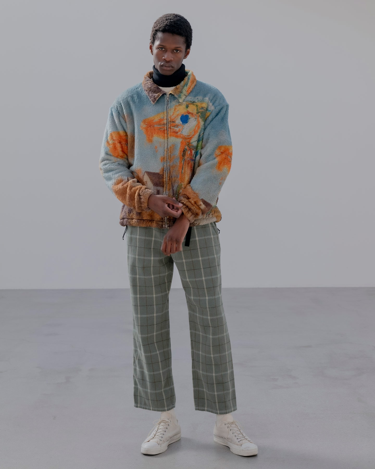 UNIFORM EXPERIMENT ASGER JORN: PAINTING FLEECE BLOUSON