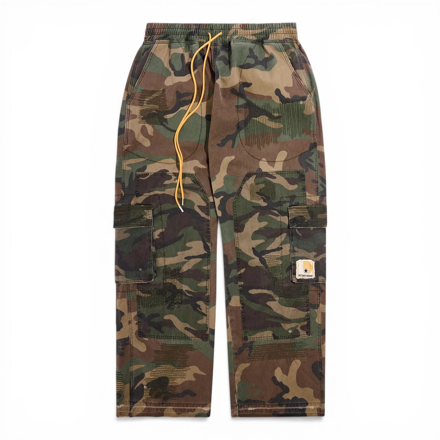 DIET STARTS MONDAY CAMO CARGO PANTS