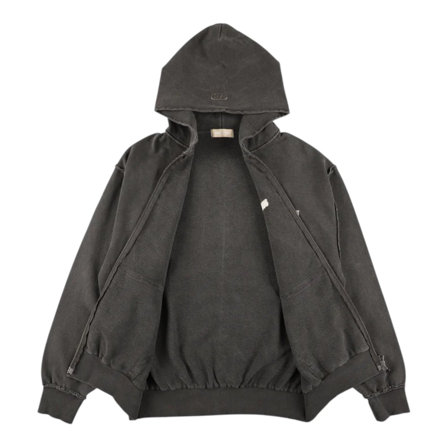 WIND AND SEA DAMAGE PIGMENT ZIP UP SWEATSHIRT