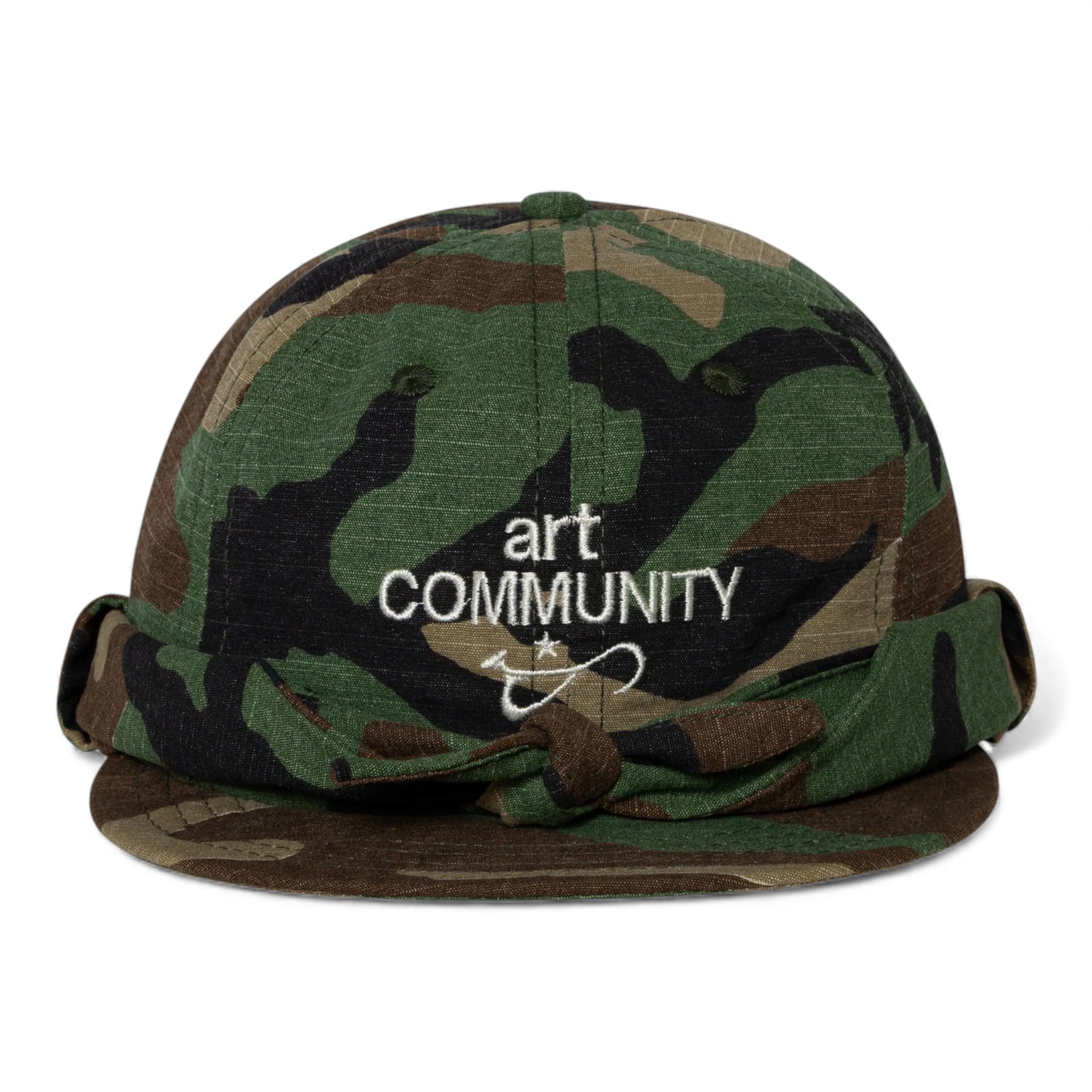 Art Community Ripstop Camo Short Brim Triptych Cap
