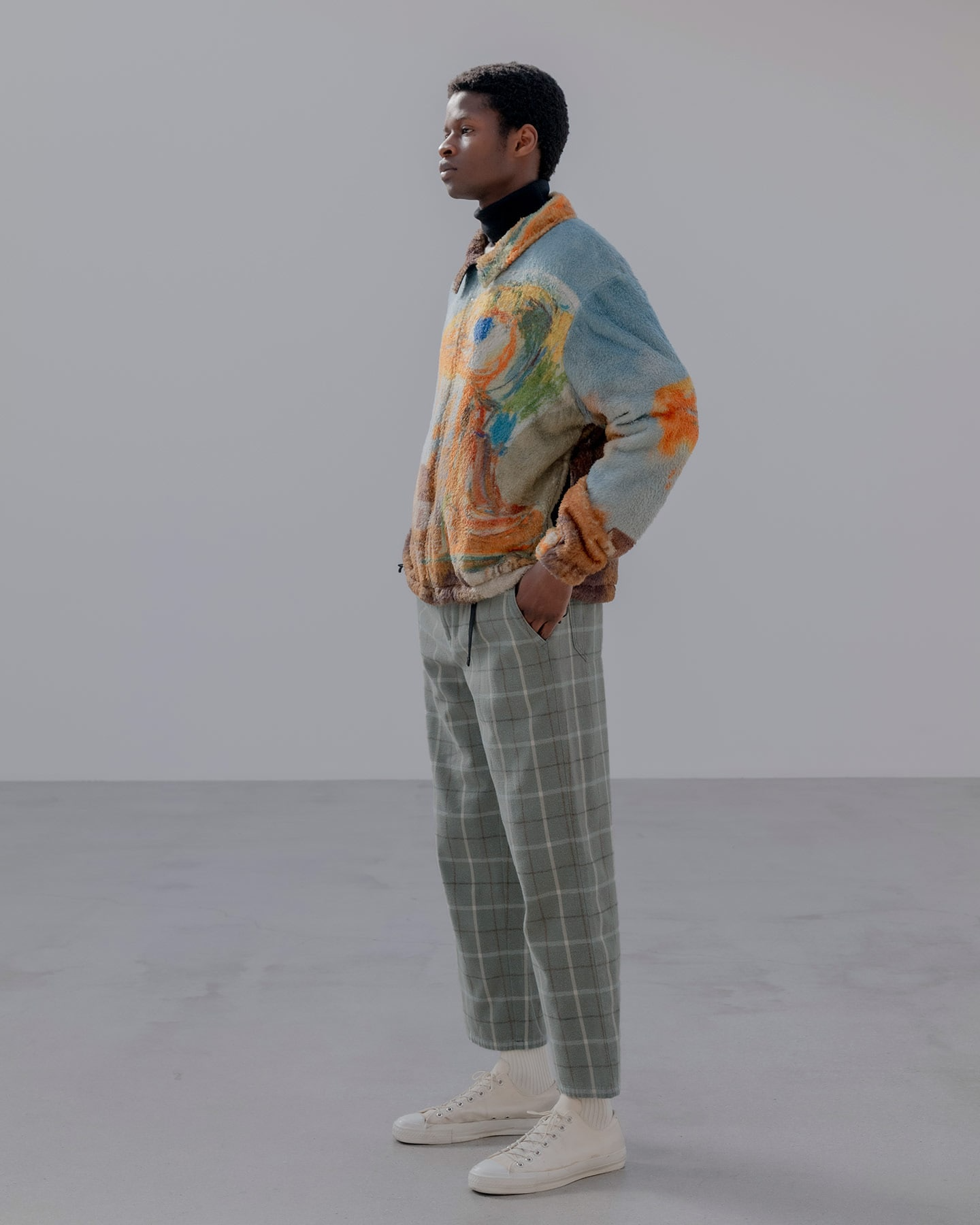 UNIFORM EXPERIMENT ASGER JORN: PAINTING FLEECE BLOUSON