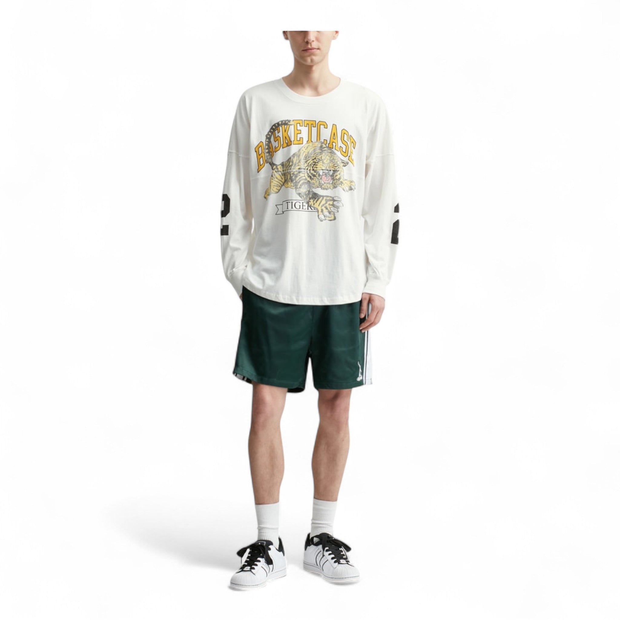 Basketcase Gallery Tiger Football Longsleeve T-shirt