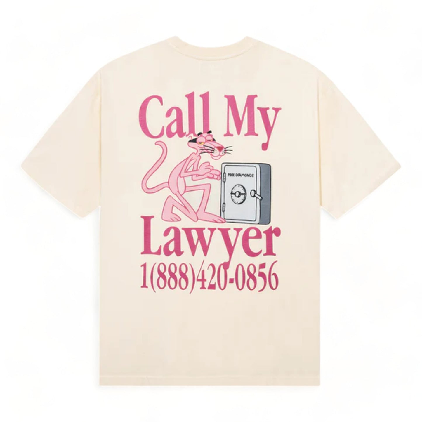 MARKET PINK PANTHER CALL MY LAWYER T-SHIRT