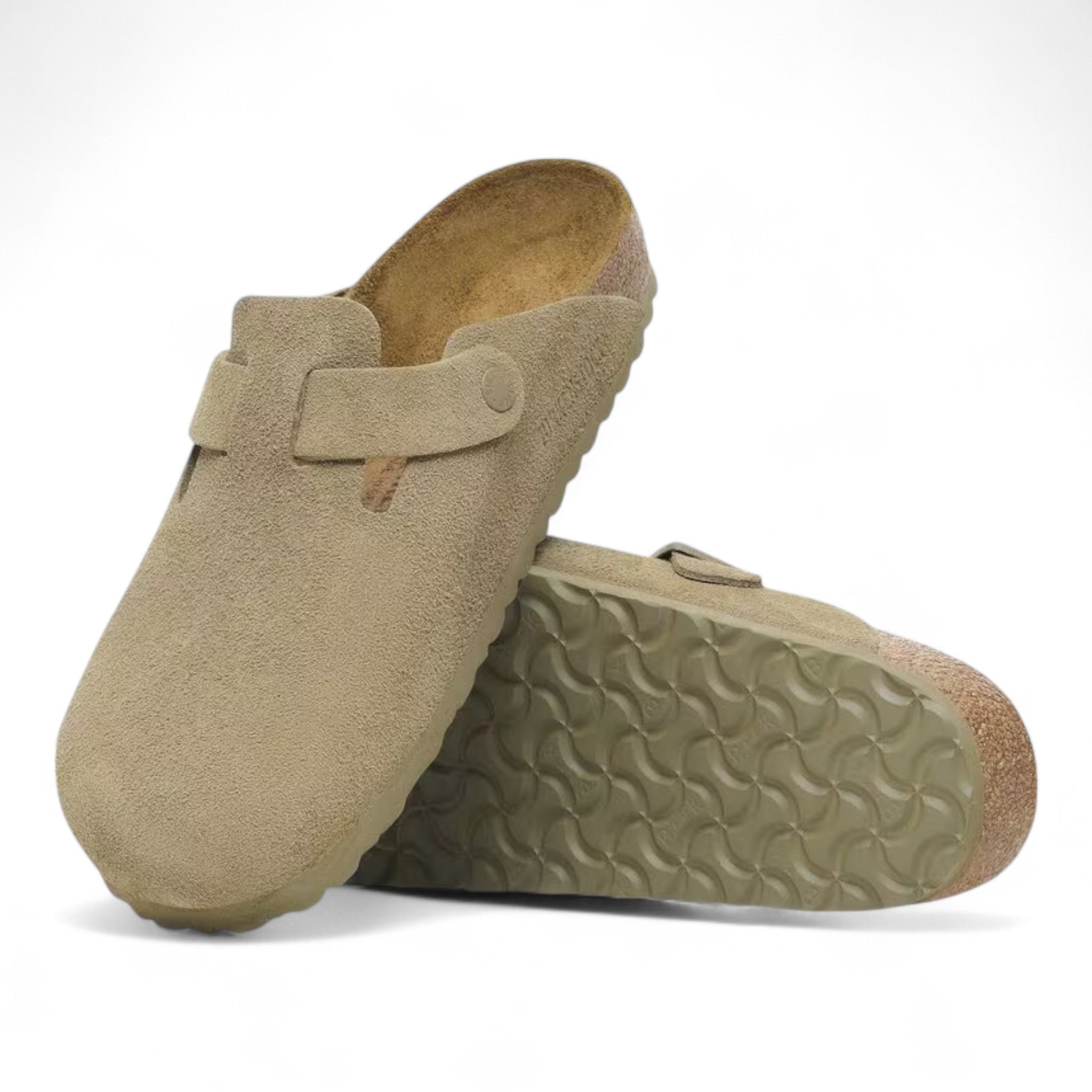Birkenstock Boston Bs Faded Khaki